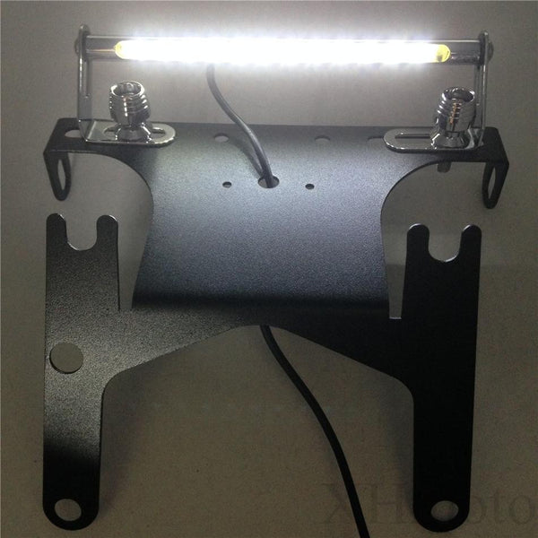 HTT Black LED light Fender Eliminator Tidy Tail No Logo For 2006-2007 Suzuki Gsxr 600 Gsx-R750