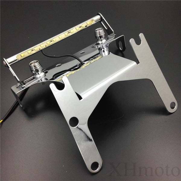 HTT Chrome LED light Fender Eliminator Tidy Tail No Logo For 2006-2007 Suzuki GSXR 600 / GSX-R750