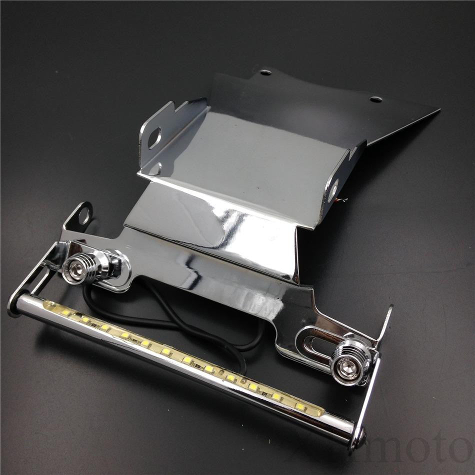 HTT Chrome LED light Fender Eliminator Tidy Tail No Logo For 2006 2007 2008 Yamaha Fz6 Fazer