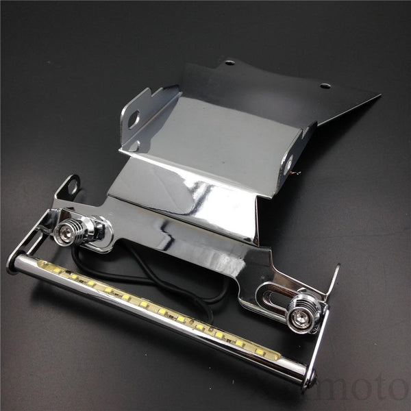 HTT Chrome LED light Fender Eliminator Tidy Tail No Logo For 2006 2007 2008 Yamaha Fz6 Fazer