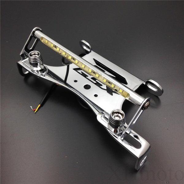 HTT Chrome LED light Fender Eliminator Tidy Tail "GSXR" Logo For 1996-2012 Suzuki GSXR600 GSX-R750