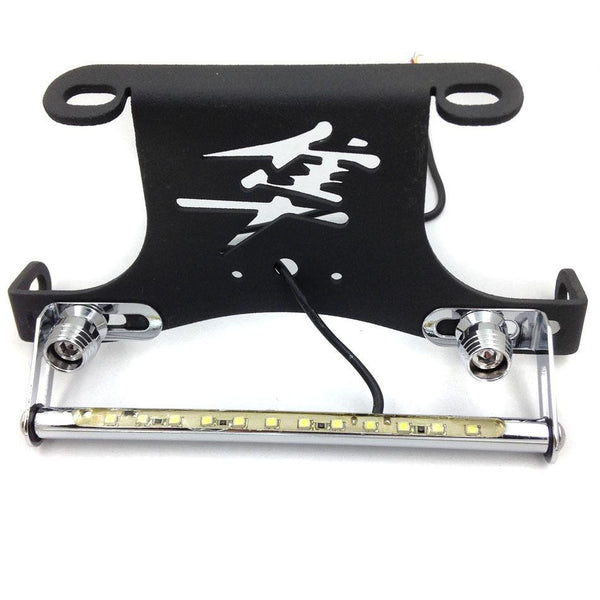 HTT Black LED light Fender Eliminator Tidy Tail "Hayabusa" Logo For 1999-2012 Suzuki Hayabusa Gsxr1300 R