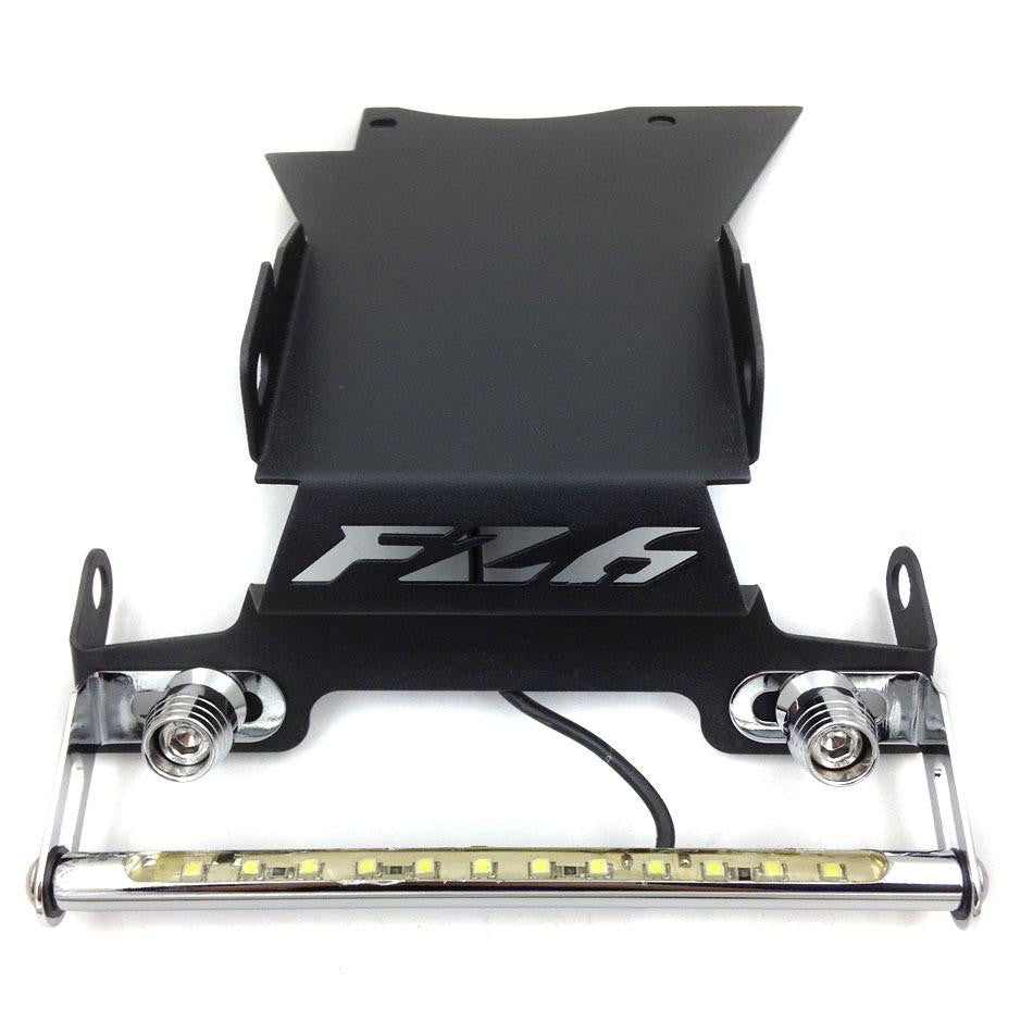 HTT LED Light light Fender Eliminator Tidy Tail "FZ6" Logo For 2006 2007 2008 Yamaha Fz6 Fazer 2007-2008 Black