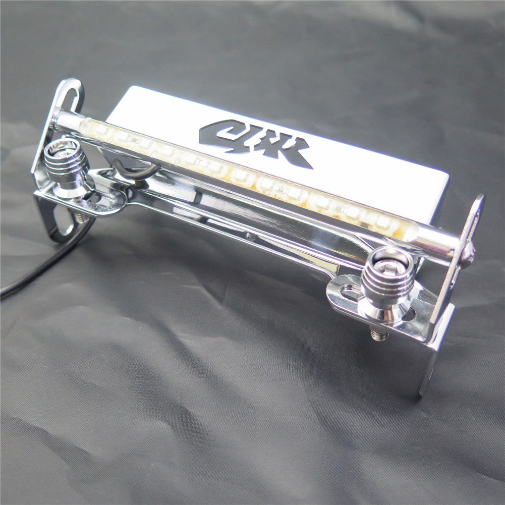 HTT Motorcycle LED Light Chrome Fender Eliminator Tidy Tail License Plate Tag Bracket Holder "CBR" Logo For 2003 -2006 Honda CBR 600RR/ 2004-2007 Honda CBR 1000RR