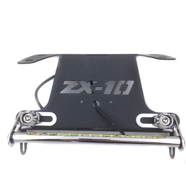 HTT Motorcycle LED light Fender Eliminator Tidy Tail "ZX10" Logo Fit For 2004-2006 Kawasaki Ninja Zx10R Zx-10R black