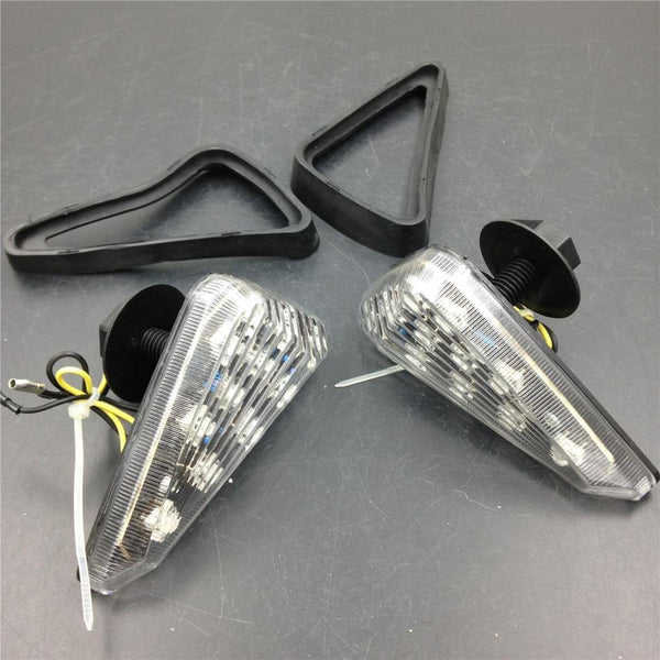 Clear Euro Led Flush Mount Turn Signal For Honda Suzuki Kawasaki Yamaha Bike