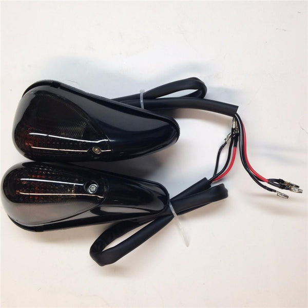 HTT Clear Lens Euro Led Flush Mount Turn Signal For Yamaha Yzf-R6S/ Kawasaki Ninja EX250 250R 1998-2009 (Rear Only) / ZZR 600 2005-2010 Black look