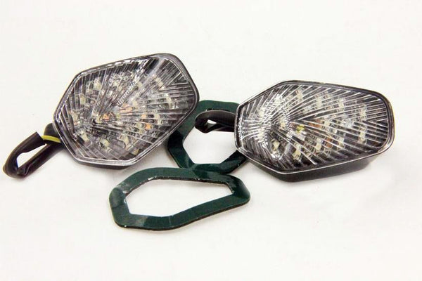 Clear Led Turn Signal Lights For Suzuki Gsxr 600 750 1000 2001 2002 2003 2004