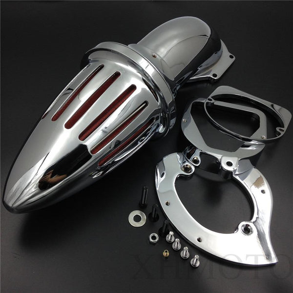 Bullet Air Cleaner Kits Intake Filter For Honda Spirit Ace 750 1998-2013 Chrome
