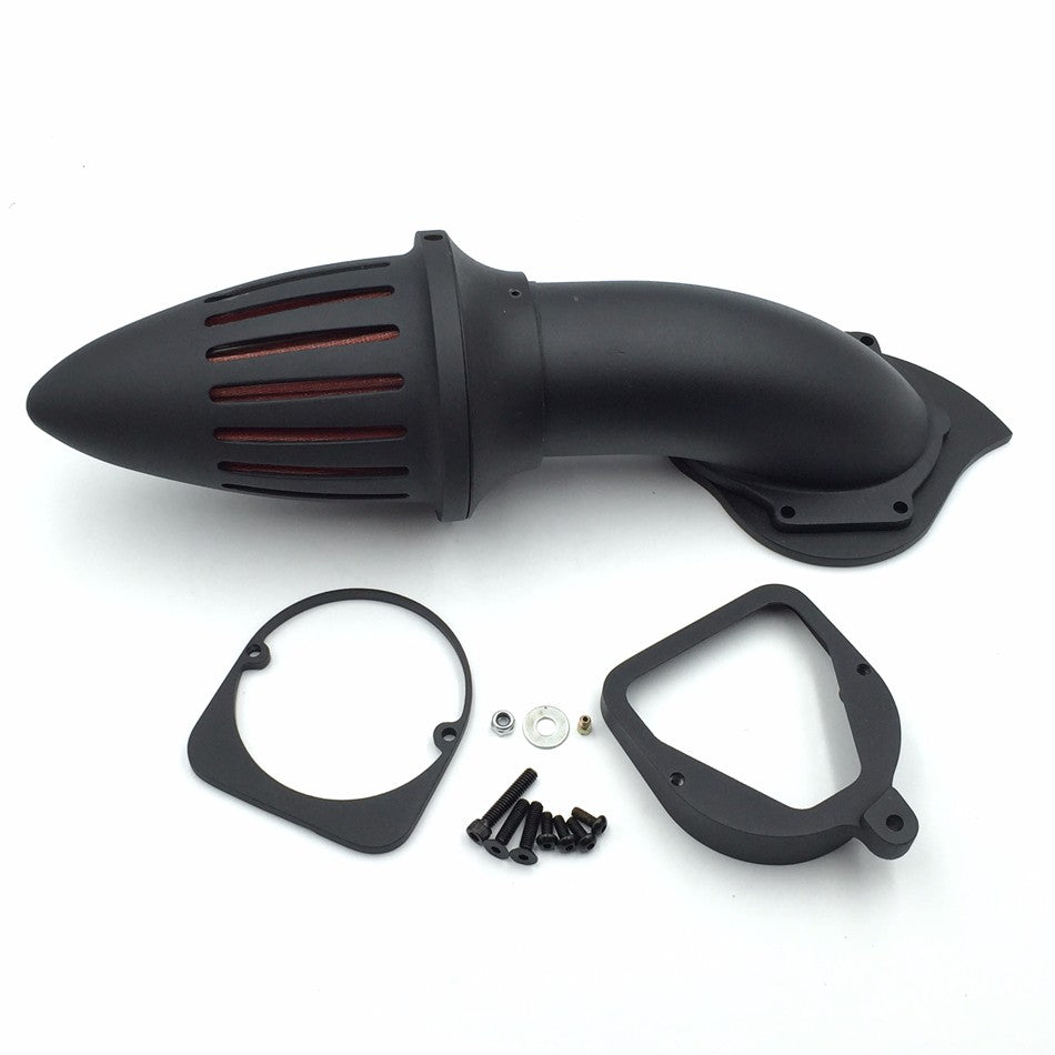HTT Motorcycle Matte Black Bullet Air Cleaner Kits Intake Filter For Honda Spirit Ace 750 1998-2013