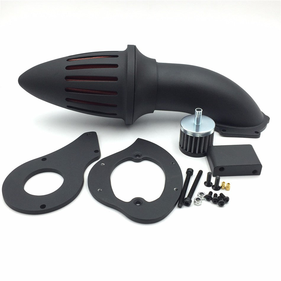 HTT Motorcycle Matte Black Bullet Air Cleaner Kits Filter For Honda Shadow 600 Vlx600 1999-2012