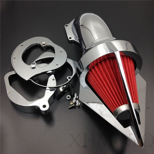 Triangle Spike Air Cleaner Kits Intake Filter For Honda Spirit Ace 750 1998-2013 Chrome