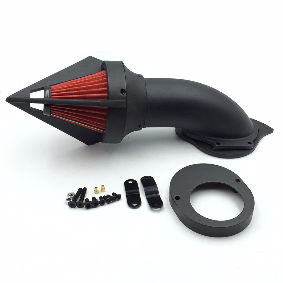 HTT Motorcycle Matte Black Triangle Air Cleaner Kits intake filter Yamaha Vstar V-Star 650 all year 1986-2012