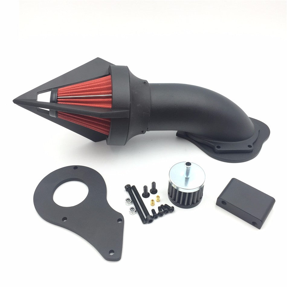 HTT Motorcycle Matte Black Triangle Spike Air Cleaner Kits Filter For Honda Shadow 600 Vlx600 1999-2012