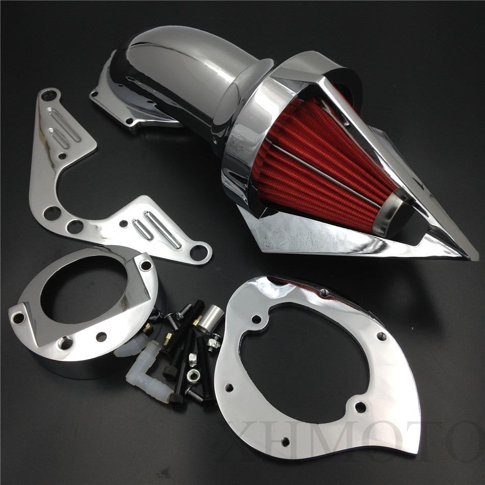 Chrome Triangle Air Cleaner kits for Yamaha RoadStar 1600 XV1600A 1700 XV1700 1999-2012
