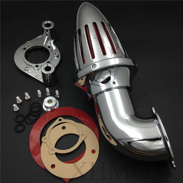 Chromed Bullet Air Cleaner Kits For Harley Dyna Touring models