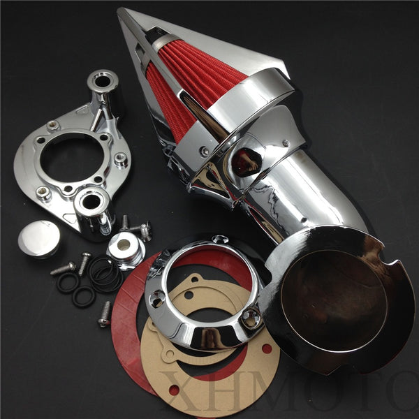Triangle Spike Air Cleaner Kits Fit 1991-2006 Harley Davidson Xl Models Sportstar Chrome