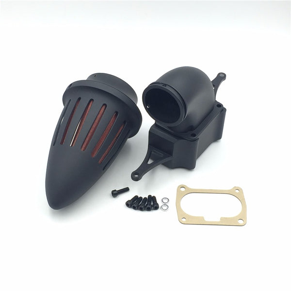 HTT Motorcycle Matte Black Bullet Air Cleaner Kits For 2002-2010 Yamaha Roadstar Midnight Warrior