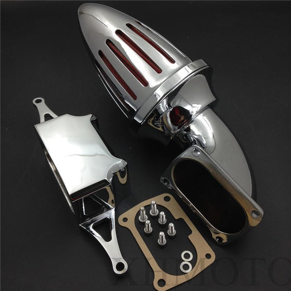 Bullet Air Cleaner Kits For 2002-2010 Yamaha Roadstar Midnight Warrior Chrome