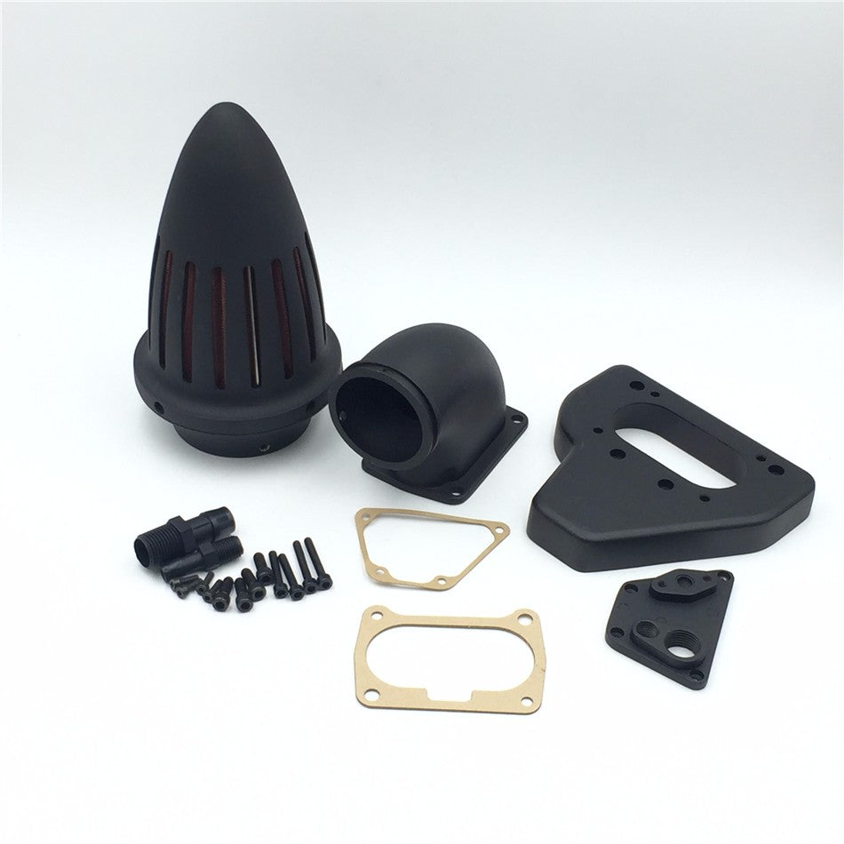 HTT Motorcycle Matte Black Intake Bullet Air Cleaner Kits For 2002-2009 Honda Vtx 1800 R S C N F