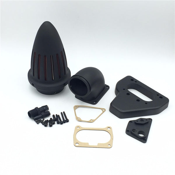 HTT Motorcycle Matte Black Intake Bullet Air Cleaner Kits For 2002-2009 Honda Vtx 1800 R S C N F