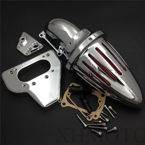 New Intake Bullet Air Cleaner Kits For 2002-2009 Honda Vtx 1800 R S C N F Chrome