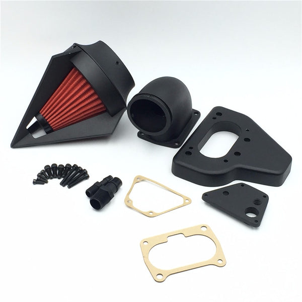 HTT Motorcycle Matte Black Triangle Intake Spike Air Cleaner Kits For 2002-2009 Honda Vtx 1800 R S C N F