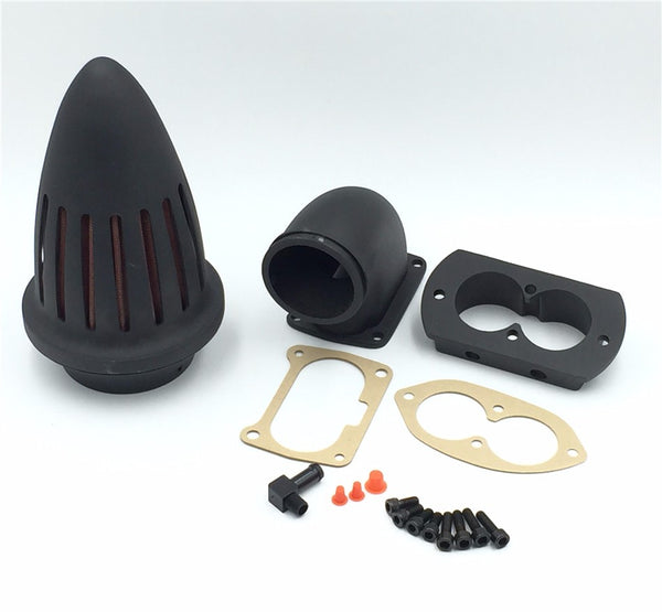 HTT Motorcycle Matte Black Bullet Air Cleaner Filter For 2002-2009 Kawasaki Vulcan 1500 1600 Mean Streak Chr