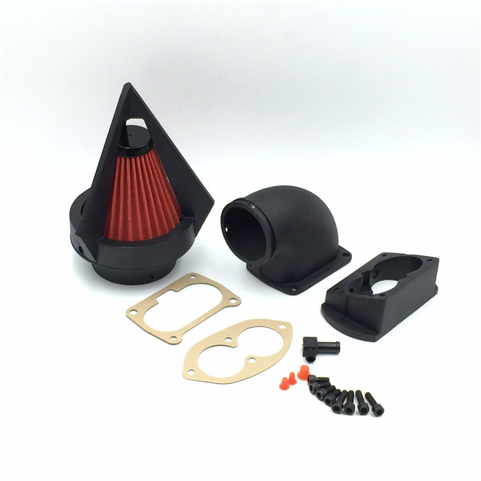 HTT Motorcycle Matte Black Triangle Spike Air Cleaner Filter For 2002-2009 Kawasaki Vulcan 1500 1600 Mean Streak