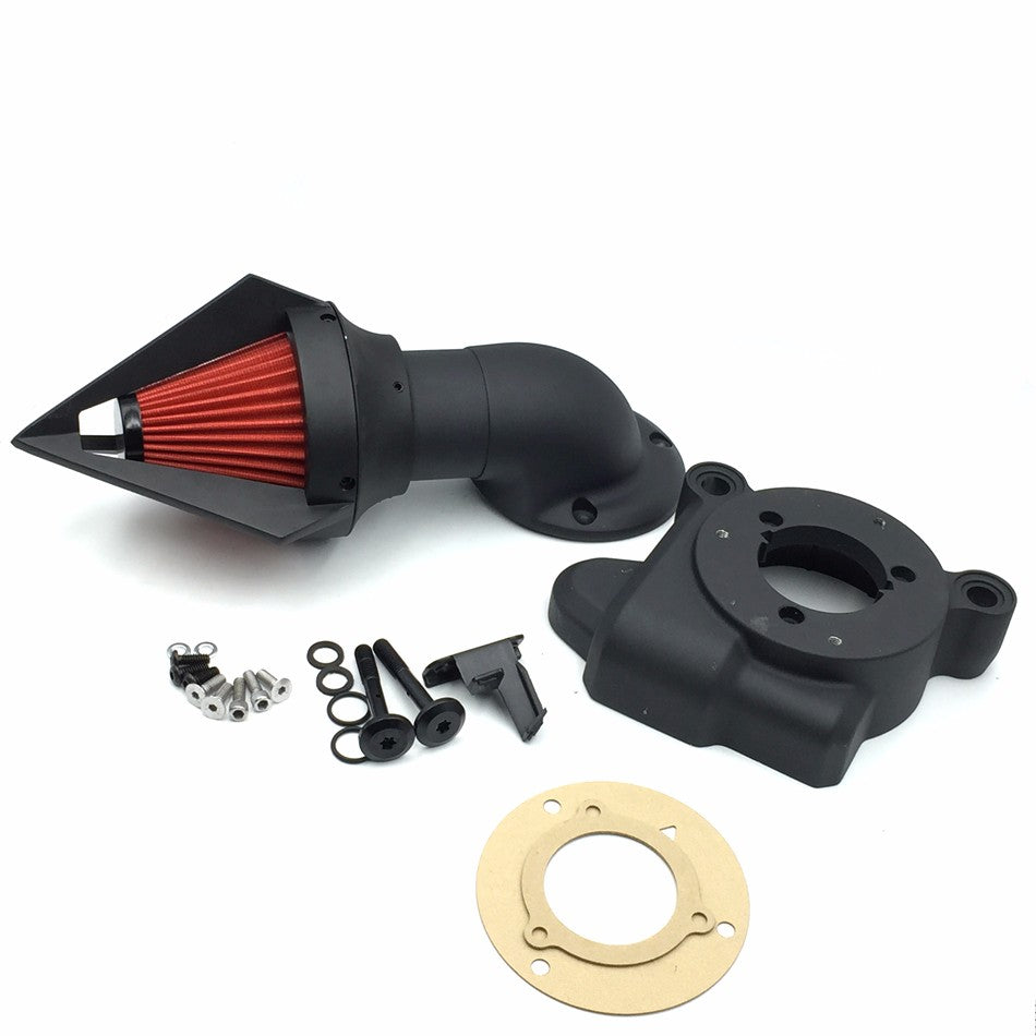 HTT Motorcycle Matte Black Triangle Spike Air Cleaner Kits For 2014 Harley Ultra Limited Flhtk Street Glide Flhx