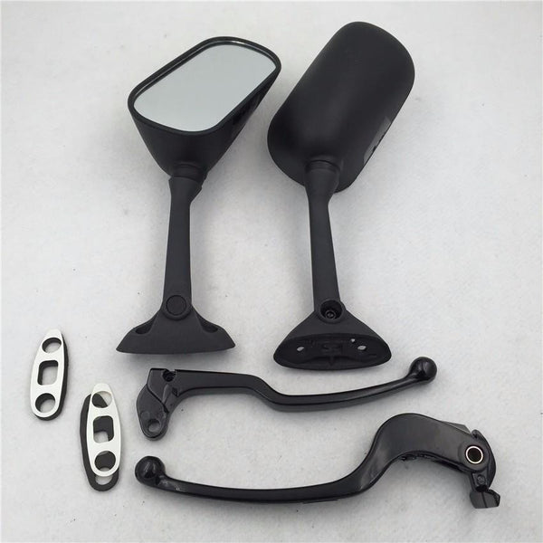 Black Handle Lever OEM Replacement Mirrors for 2004 2005 Suzuki GSXR 600 750
