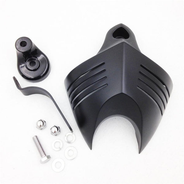 Black Horn Cover Fit For Harley Big Twins V-Rods Stock Cowbell Horns 1992-2013