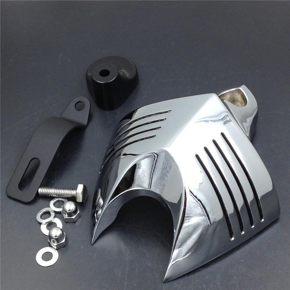 Chrome Horn Cover Fit for Harley Big Twins V-Rods Stock Cowbell Horns 1992-2013