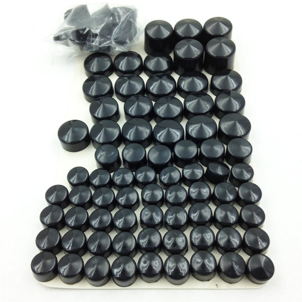 HTT- BLACK Bolts Toppers Caps For 1996-2006 Harley Road King Twin Cam Flh Model