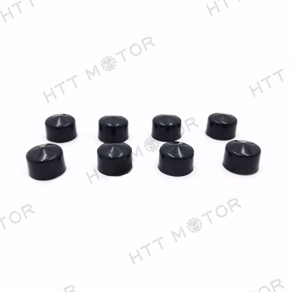 HTTMT- 8 Pcs Black Cap Dress Kit Fit 99-06 Harley Touring Push Rod Tappet Block Bolt