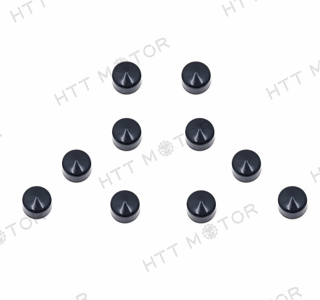 HTTMT- 1/4?????Allen Socket Bolt Cap Dress Kit Fits Harley-Davidson Misc Hardware Black