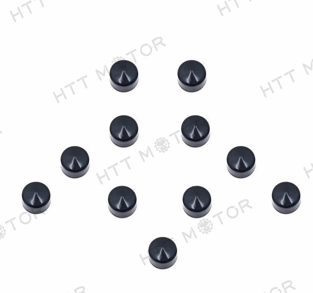 HTTMT- 11 Piece Black Cap Dress Kit For 99-06 Harley Touring Models Primary Cover Bolt
