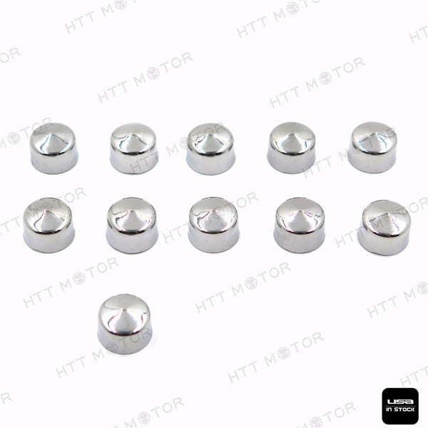 HTTMT- 11 Piece Chrome Cap Dress Kit For 99-06 Harley Touring Models Primary Cover Bolt