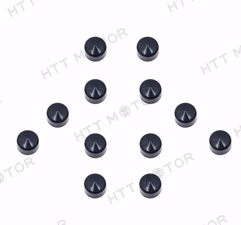 HTTMT- 12 Piece Black Cap Dress Kit Fit 99-06 Harley Softail & Dyna Primary Cover Bolt