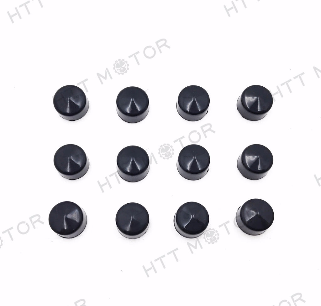 HTTMT- Black Cap Dress Kit Fit 99-06 Harley Softail & Dyna Primary Cover Bolt 12 Piece