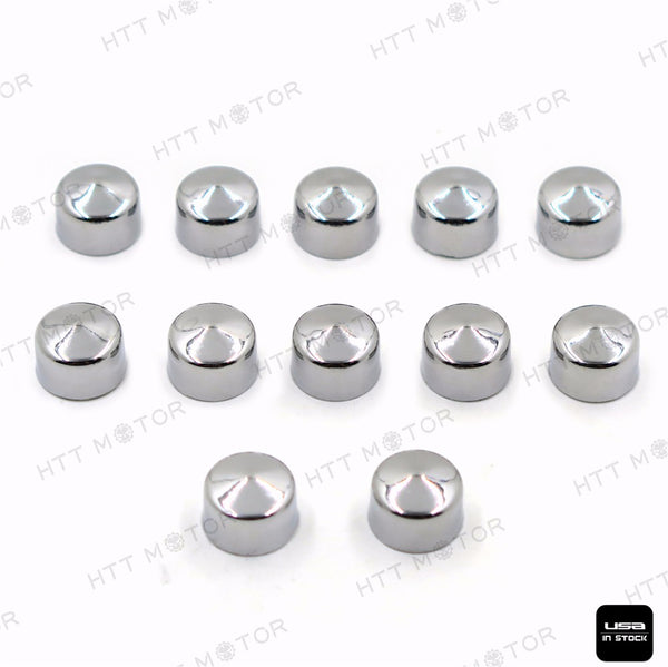 HTTMT- 12 Piece Chrome Cap Dress Kit Fit 99-06 Harley Softail & Dyna Primary Cover Bolt