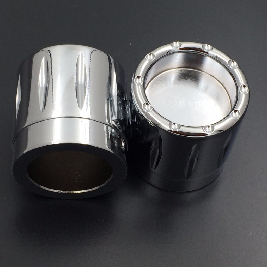 HTT Motorcycle Chrome 29mm Grooved Axle Nut Cap For Universal Harley Davidson Choppers Honda Suzuki Kawasaki Yamaha