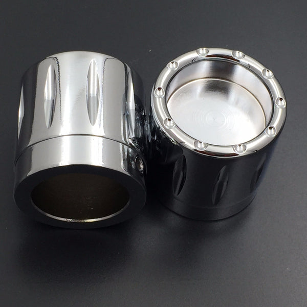 HTT Motorcycle Chrome 29mm Grooved Axle Nut Cap For Universal Harley Davidson Choppers Honda Suzuki Kawasaki Yamaha