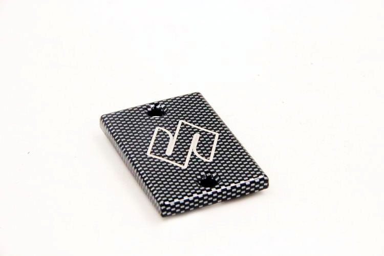 HTT Motorcycle Carbon Fiber Billet Aluminum Rear Brake Fluid Reservoir Cap Cover "S" Engraved For Suzuki GSXR 600/GSXR 750/GSXR 1000/GSXR 1100/Boulevard/Hayabusa/Katana