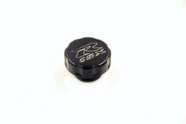 HTT Motorcycle Black Billet Aluminum Fluid Reservoir Cap Cover "GSXR" Engraved For Suzuki GSXR 600/GSXR 750/ GSXR 1000/GSXR 1100/ Hayabusa GSXR 1300/ SV1000 & SV1000S/ TL1000 S&R/Bandit