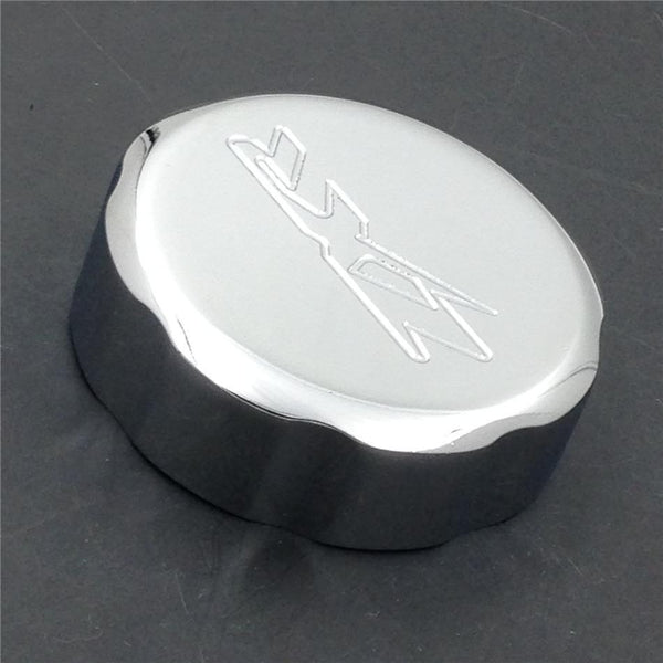Chrome Brake Fluid Reservoir Cap Cover "ZXR" Engraved Kawasaki Ninja