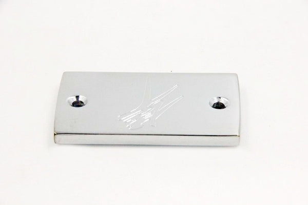 HTT Motorcycle Chrome Brake Fluid Reservoir Cap Cover Logo Engraved For 1999-2012 Suzuki Hayabusa GSXR 1300
