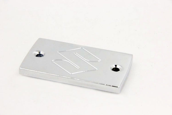 HTT Motorcycle Chrome Brake Fluid Reservoir Cap Cover "S" Engraved For All Years Suzuki Boulevard M50 / S50 / C50 / S83 / C90