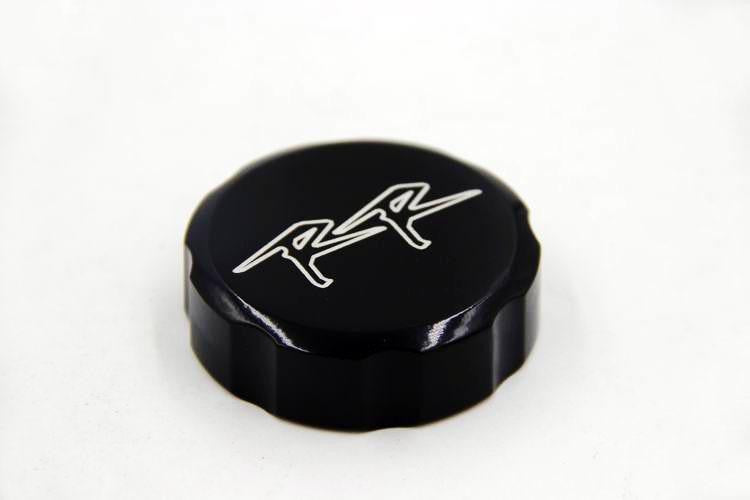 HTT Motorcycle Black Brake Fluid Reservoir Cap Cover "RR" Engraved For Honda CBR 600RR 900RR 929RR 954RR 1000RR