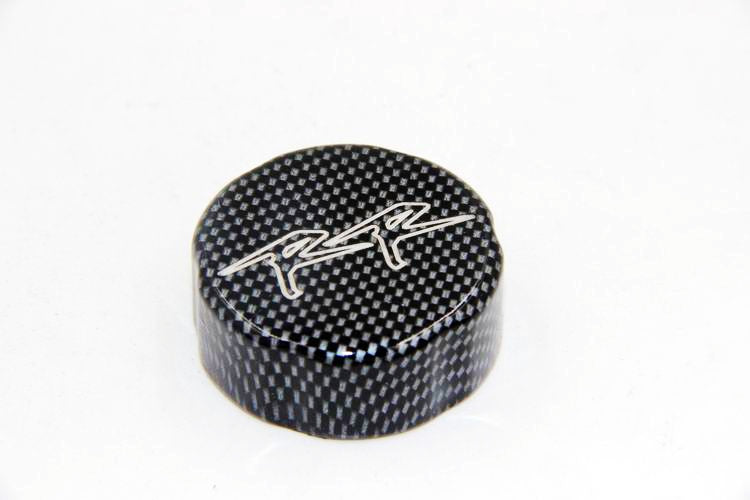 HTT Motorcycle Carbon Brake Fluid Reservoir Cap Cover "RR" Engraved For 2004-2008 Honda CBR 1000RR